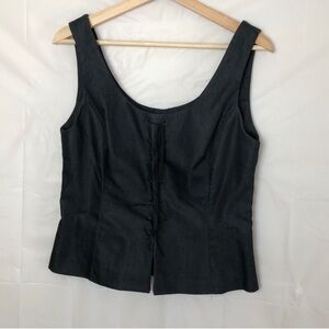 John Roberts Black Denim Tank Top 10